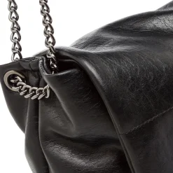 Borsa a Spalla Nera da Donna con manici a Catena Lora Ferres