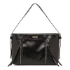 Borsa a spalla nera da Donna con zip Lora Ferres