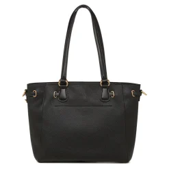 Borsa a spalla nera da Donna con dettglio in metllo Lora Ferres
