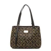 Borsa a spalla nera da Donna con stampa All Over Giulia Pieralli
