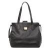 Borsa a spalla nera da Donna con logo Lora Ferres