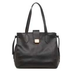 Borsa a spalla nera da Donna con logo Lora Ferres