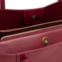 Borsa a spalla rossa da Donna con tracolla rimovibile Lora Ferres