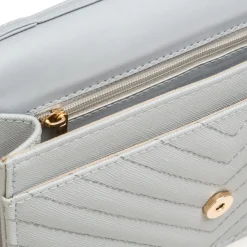Borsa a tracolla azzurra da Donna con motivo a Chevron Lora Ferres