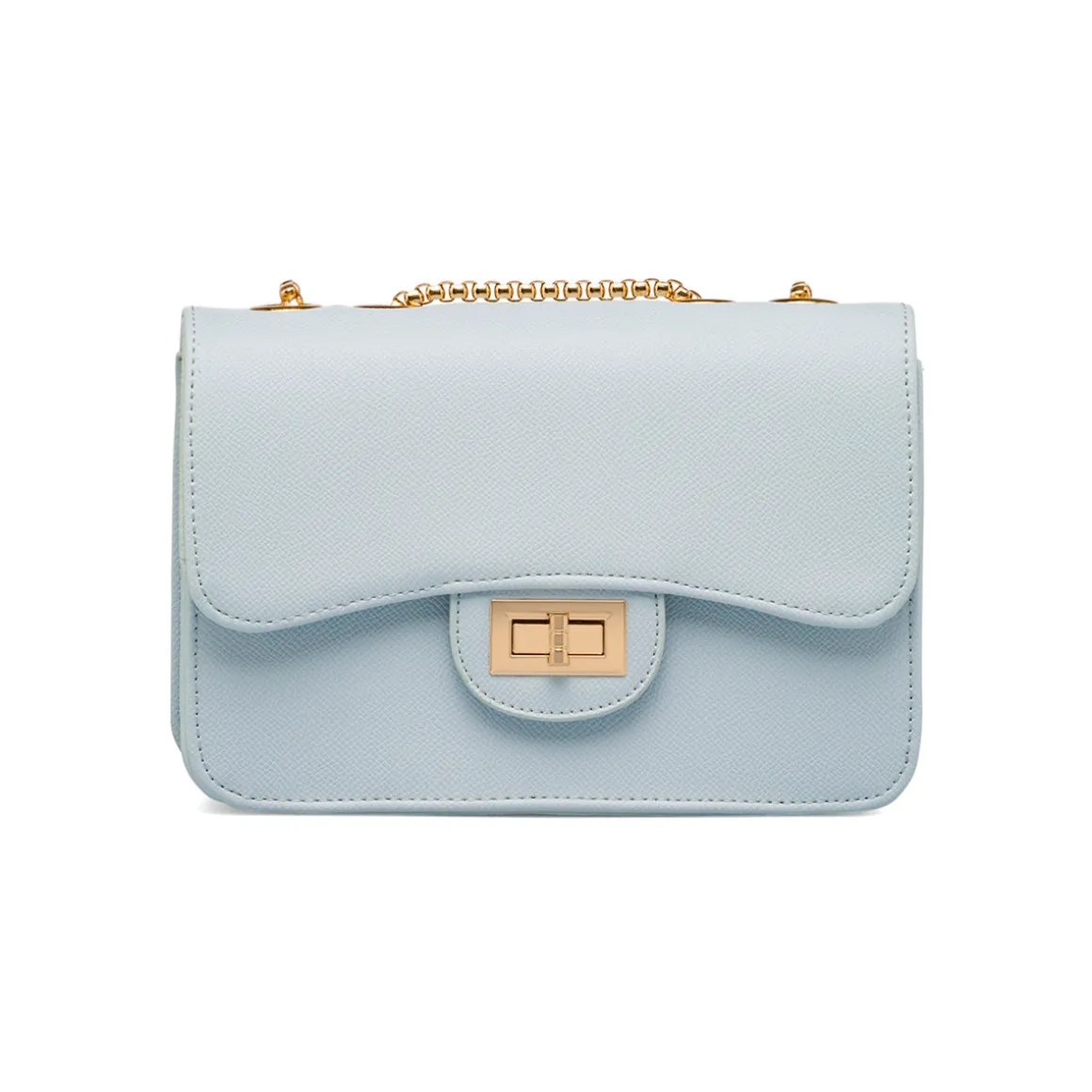 Borsa a tracolla azzurra da Donna con catena dorata Lora Ferres