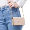 Borsa a tracolla beige da Donna in tessuto intrecciato effetto rafia Lora Ferres