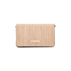 Borsa a tracolla beige da Donna in tessuto intrecciato effetto rafia Lora Ferres