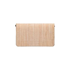 Borsa a tracolla beige da Donna in tessuto intrecciato effetto rafia Lora Ferres