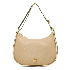 Borsa a tracolla Beige da Donna con logo in metallo Lumberjack