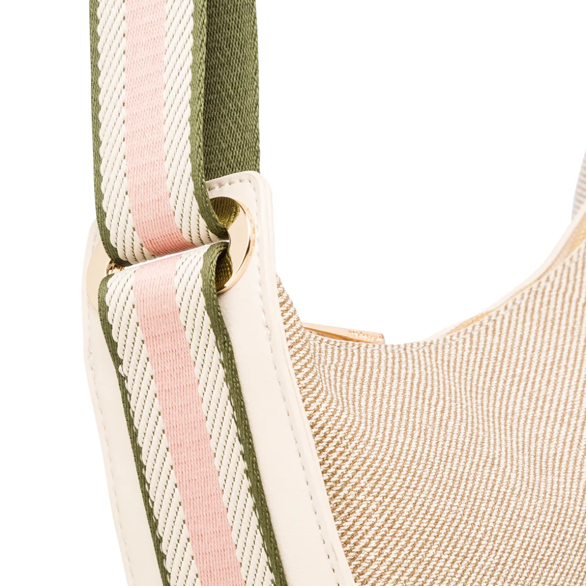 Borsa a tracolla Beige da Donna con logo in metallo Lumberjack