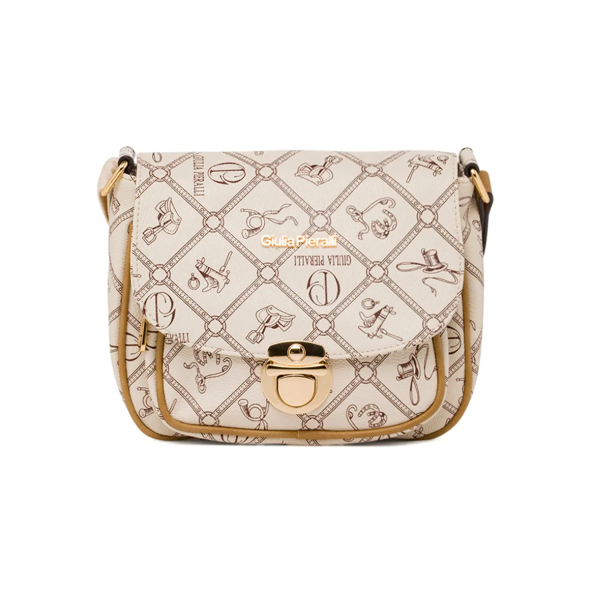 Borsa a tracolla Bianca da Donna con stampa all over Giulia Pieralli