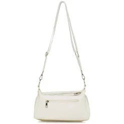 Borsa a tracolla bianca da Donna con tasche e logo Lora Ferres