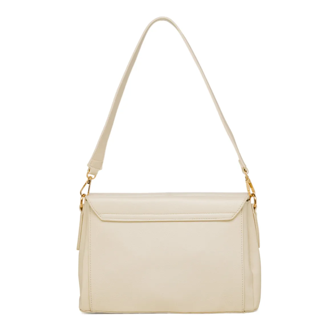 Borsa a tracolla bianco off-white da Donna con logo in metallo Lora Ferres
