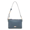 Borsa a tracolla Blu con logo regolabile da Donna e tripla cerinera Lora Ferres