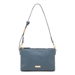 Borsa a tracolla Blu con logo regolabile da Donna e tripla cerinera Lora Ferres
