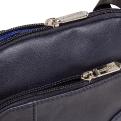 Borsa a tracolla blu da Uomo con logo frontale Carrera