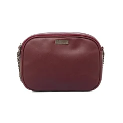 Borsa a tracolla Bordeaux da Donna con chiusura zip Lora Ferres