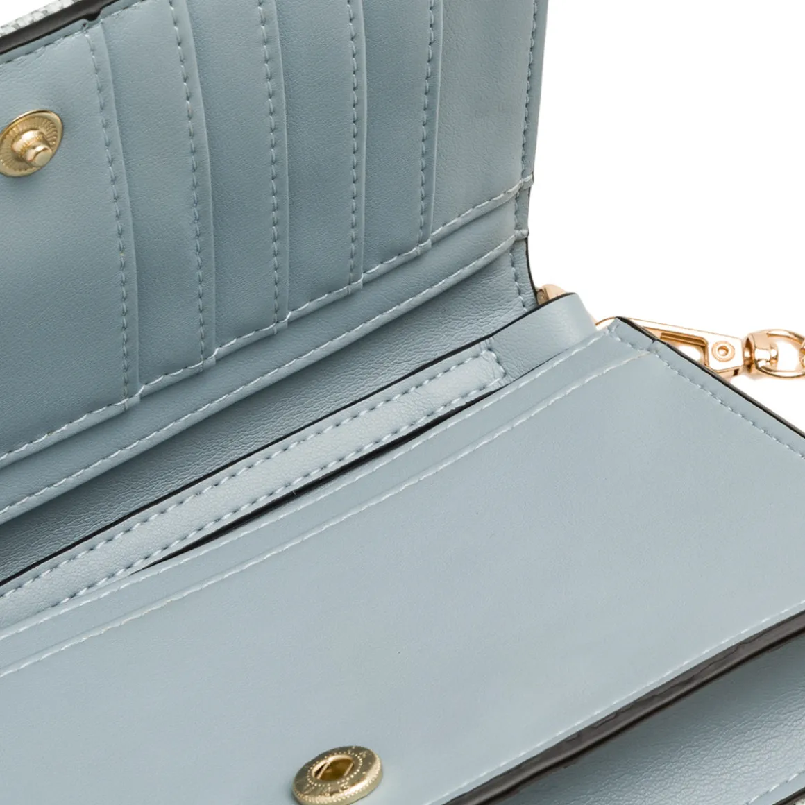 Borsa a tracolla celeste da Donna in tessuto intrecciato effetto rafia Lora Ferres