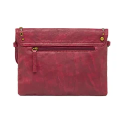 Borsa a tracolla da donna Bordeaux con borchie metalliche Swish Jeans