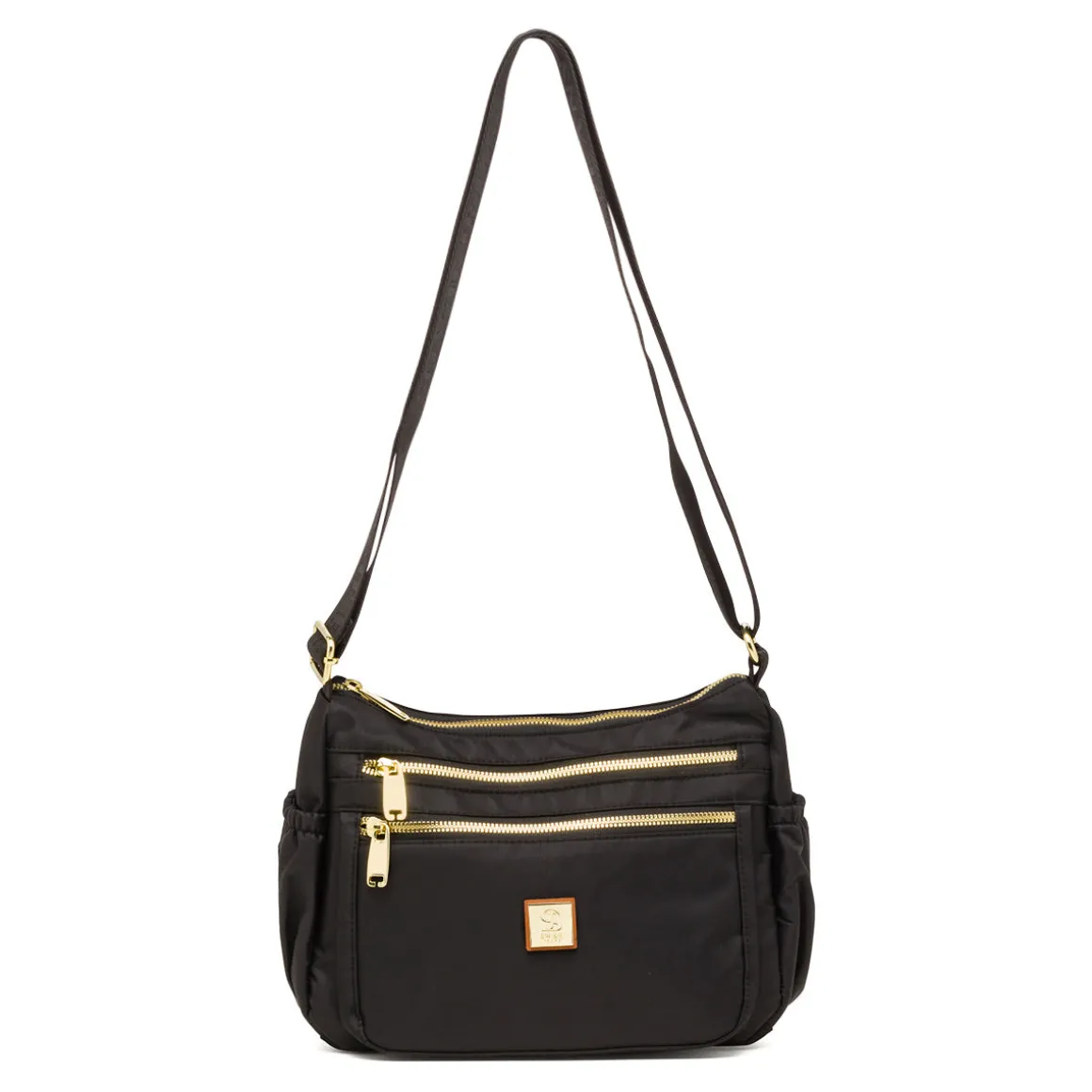 Borsa a tracolla da donna nera Lora Ferres