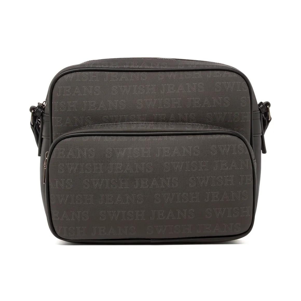 Borsa a Tracolla da Donna Nera con Doppia Tasca Swish Jeans