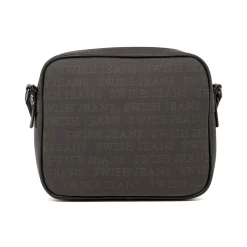 Borsa a Tracolla da Donna Nera con Doppia Tasca Swish Jeans