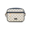 Borsa a tracolla da Donna bianco off-white e blu con logo Carrera Jeans