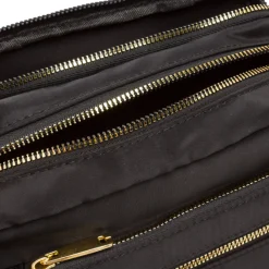 Borsa a Tracolla da Donna Nera con Dettagli Oro Swish Jeans