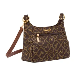 Borsa a tracolla marrone da Donna con logo Giulia Pieralli