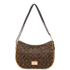 Borsa a tracolla marrone da Donna con stampa logo All Over Giulia Pieralli