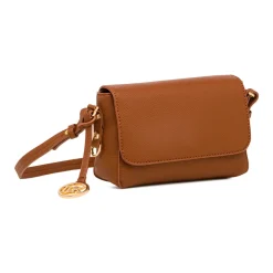 Borsa a Tracolla Marrone da Donna con ciondolo logo Lumberjack