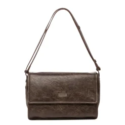 Borsa a tracolla marrone da Donna con Patta Lora Ferres
