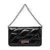 Borsa a tracolla nera da Donna effetto vernice Lora Ferres