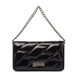 Borsa a tracolla nera da Donna effetto vernice Lora Ferres