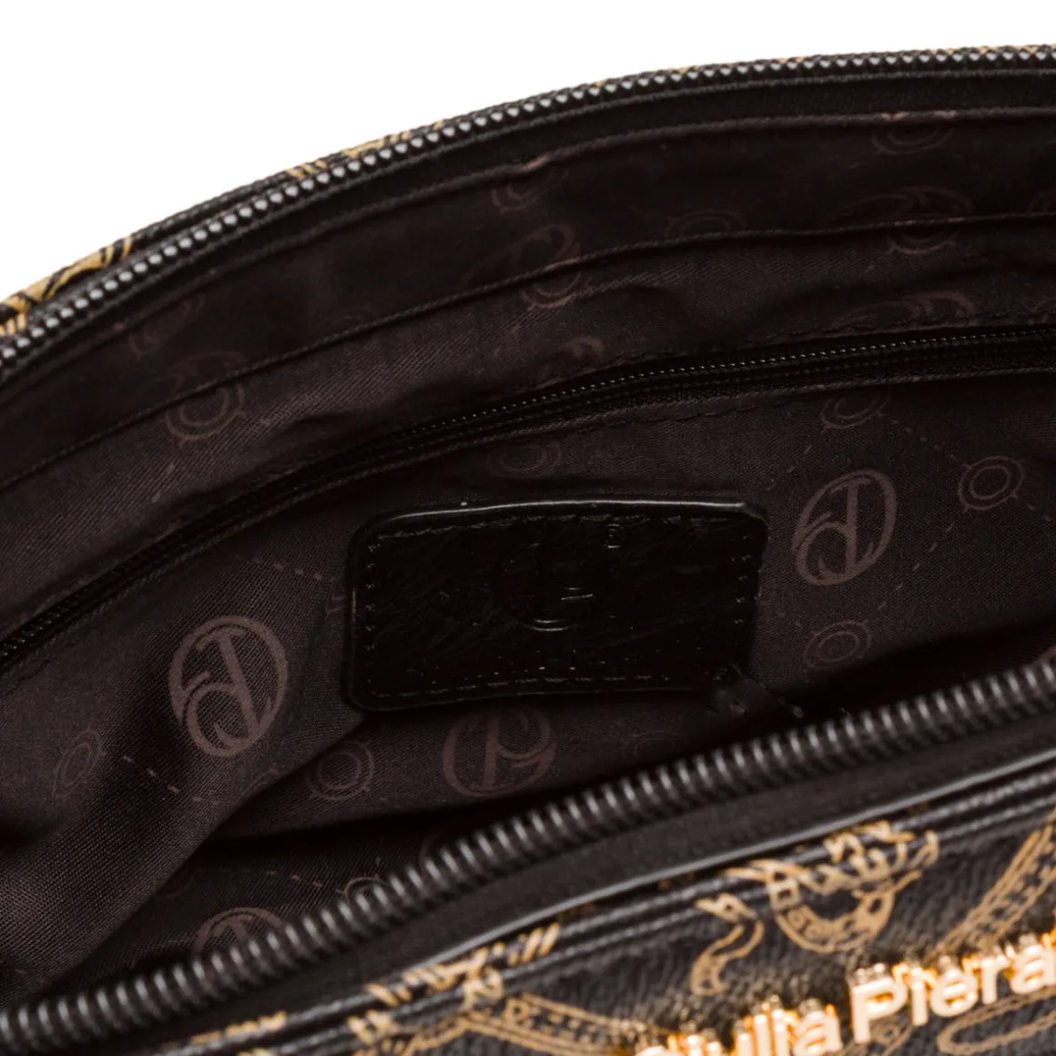 Borsa a tracolla nera da Donna con stampa All Over Giulia Pieralli