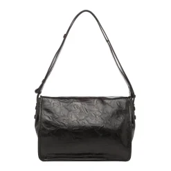 Borsa a tracolla nera da Donna effetto invecchiato Lora Ferres
