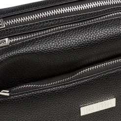 Borsa a tracolla nera da Donna con tasche e logo Lora Ferres