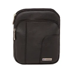 Borsa a tracolla nera da Uomo con logo frontale Carrera