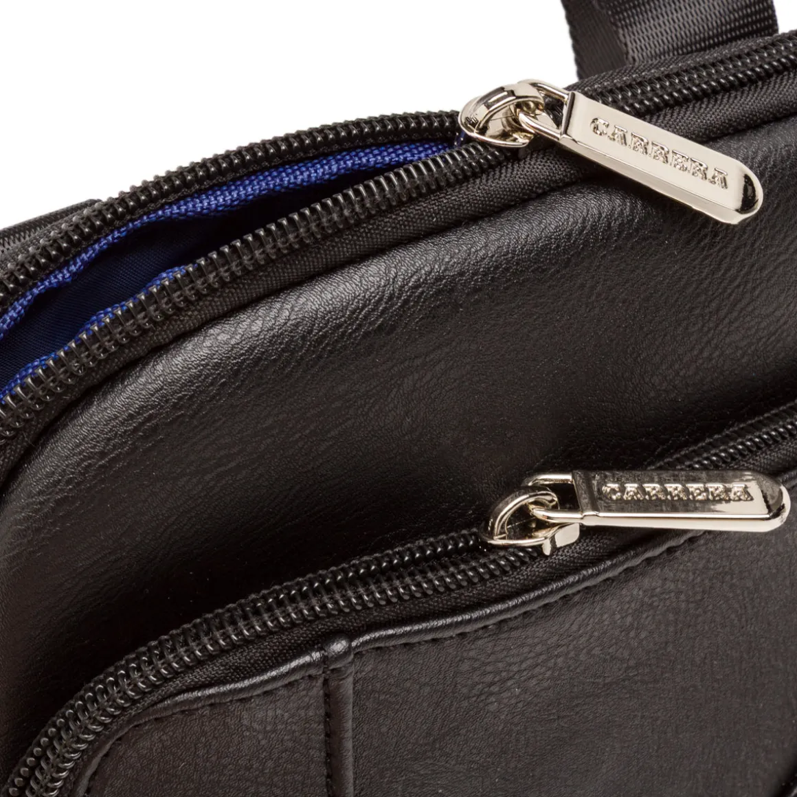 Borsa a tracolla nera da Uomo con logo frontale Carrera
