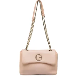 Borsa a tracolla rosa da Donna con catena dorata Lora Ferres