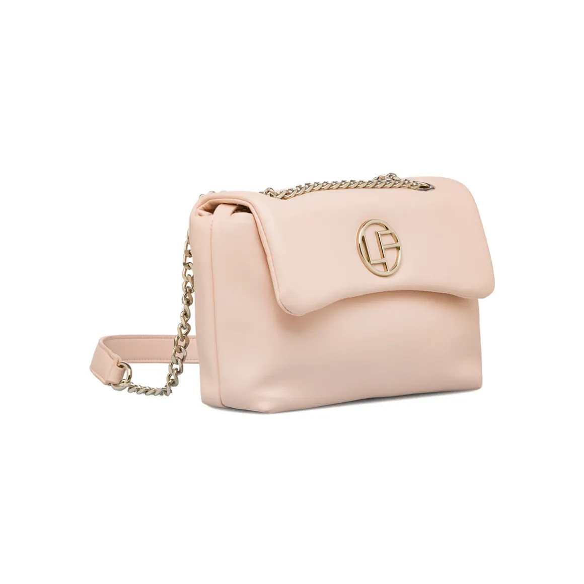 Borsa a tracolla rosa da Donna con catena dorata Lora Ferres