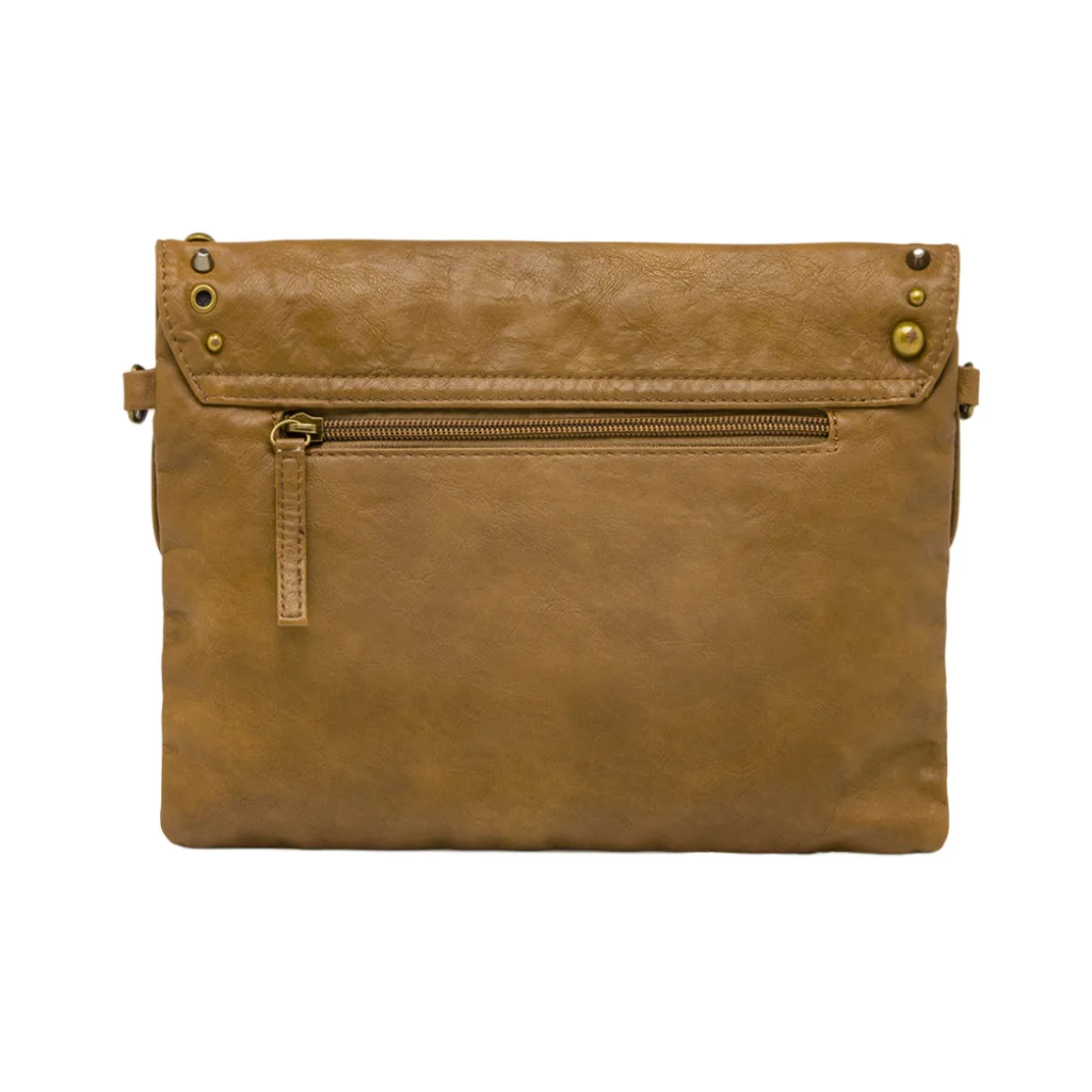 Borsa a tracolla Swish Jeans marrone da donna con borchie