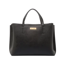 Borsa nera da Donna con dettaglio cuciture a vista Lora Ferres
