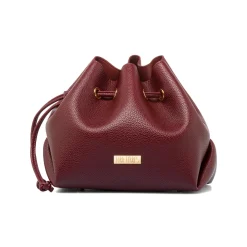 Borsa Secchiello da Donna Bordeaux con Tracolla Regolabile Lora Ferres