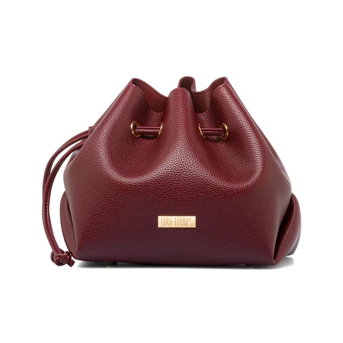 Borsa Secchiello da Donna Bordeaux con Tracolla Regolabile Lora Ferres