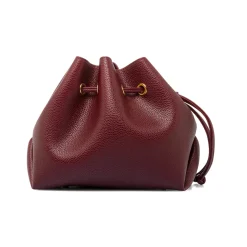 Borsa Secchiello da Donna Bordeaux con Tracolla Regolabile Lora Ferres