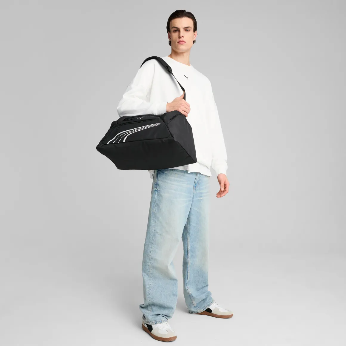 Borsa sportiva con tasche e logo in contrasto frontale FUNDAMENTAL Puma