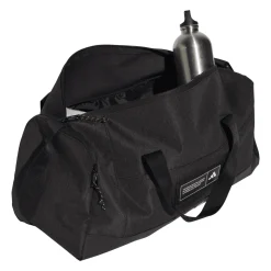 Borsa sportiva nera con etichetta logo frontale adidas