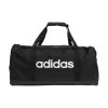 Borsa sportiva nera con logo frontale adidas
