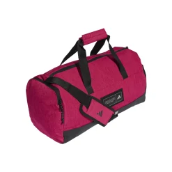 Borsa sportiva rosa con etichetta logo frontale adidas